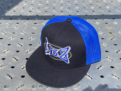 blue, flatbill, snapback